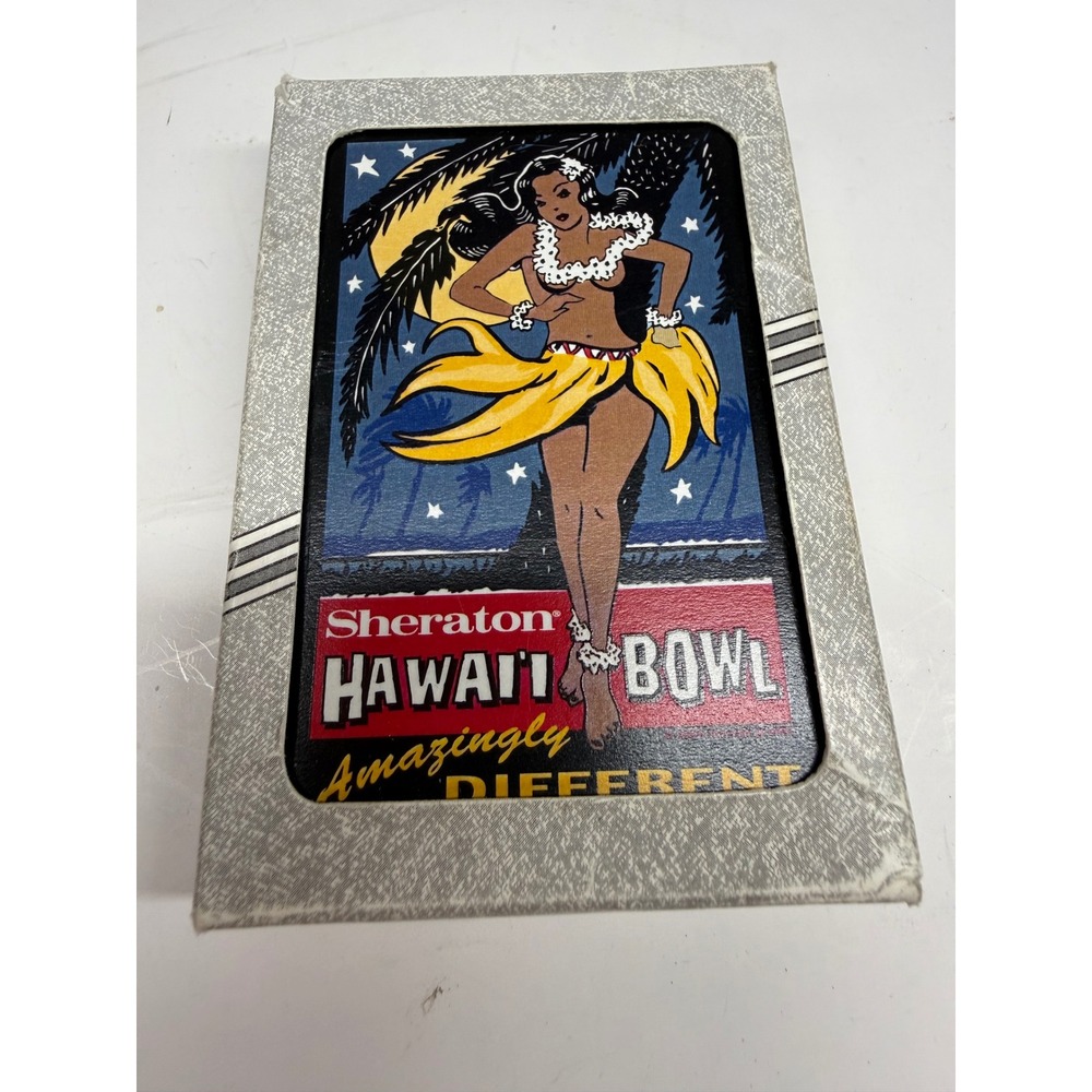 Sheraton Hawaii Bowl Playing Cards Liberty Poker Hula Girl 2004 NCAA Football
